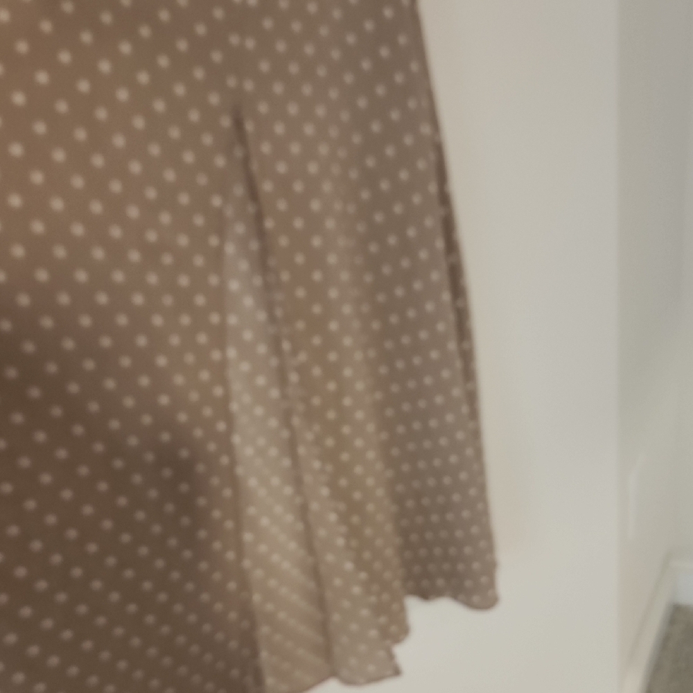 Free People Tan Polka Dot Maxi Skirt - Picture 3 of 3